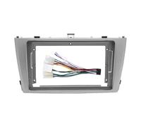 9INCH Car Radio Fascias Android MP5 Stereo Player 2Din Head Unit Panel Dash Frame For Toyota For Avensis T27 2009-2015 CFCPKOYOZD(Frame silver-cord)