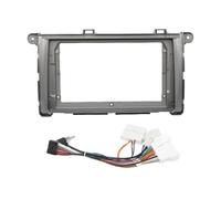 9Inch Car Radio Fascias GPS MP5 Stereo Player 2 Din Head Unit Panel Dash Frame Installation Trim For Toyota For Sienna 2011 CFCKHPTHAZ(Grey Frame cord)
