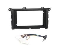 9Inch Car Radio Fascias GPS MP5 Stereo Player 2 Din Head Unit Panel Dash Frame Installation Trim For Toyota For Sienna 2011 CFCKHPTHAZ(Black Frame cord)