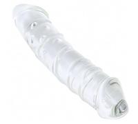 9Inch Clear Large Glass Double-Ended Dildo Crystal Anal Plugs Sex Toy