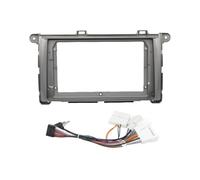 9Inch For Toyota For Sienna 2011 Car Radio Fascias Android GPS MP5 Stereo Player 2 Din Head Unit Panel Dash Frame Installation Trim Car Radio Fascia(Grey Frame cord)