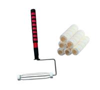 9inch Paint Roller Frame Adjustable Telescopic Handle Ergonomic Grip for Concrete Driveway Extendable Painting Tool Professional Roller Set