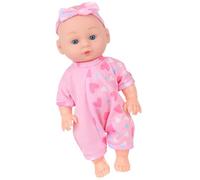 9inch Reborns Simulation Caucasian Doll For Toddler Baby Dolls With Jumpsuit Kids Role Playing Game Toy Birthday Gift Interactive Family Entertainment Toy