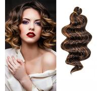 9inch Synthetic Ocean Wave Crochet Hair Extensions Deep Curly Short Braiding Hair Wavy Braid Afro Curls-p4-30-9inch-9inches-22cm-1Pcs/Lot