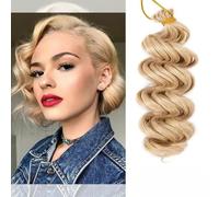 9inch Synthetic Ocean Wave Crochet Hair Extensions Deep Curly Short Braiding Hair Wavy Braid Afro Curls-24-9inch-9inches-22cm-1Pcs/Lot