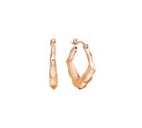 9K/14K/18 Carat Rose Gold Women Engagement Hoop Earrings, Hollow Rhombus, Earrings for Women Rose Gold