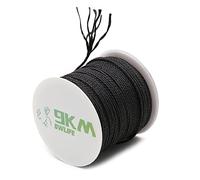 9KM DWLIFE 100% Kevlar Braided Line 50lb-1000lb,Multipurpose Braided Cord Utility Rope Kite line/Camping Cordage/Fishing Tackle Assist/Model Rocket Heat and Cut Resistant Black