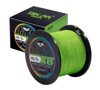 9KM DWLIFE Braided Fishing Line 8lb/15lb/20lb Dyneema Fishing Line, Zero Stretch & Anti-Bite Coating for Freshwater/Saltwater Fishing 8 Strands