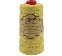 9KM DWLIFE Braided Kevlar Cord, 100lb~2000lb, High Tensile Strength, Abrasion, Flame Retardant, Kite String, Fishing Line, Model Rocket Shock, Tactical Survival Paracord (750lb | 2.3mm(Dia.) x300ft)
