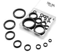 9KM DWLIFE Fishing Rod Repair Ceramic Guide Ring 28pcs Replacement Kit 14 Sizes 0.13in to 1.86in