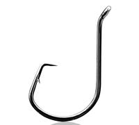 9KM DWLIFE Octopus Circle Hooks 50Pcs Fishing Catfish Hook Black/Barbed/Offset/Closed Eye for Fishing Rigs Saltwater Freshwater