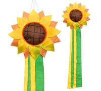 9KM DWLIFE Sunflower Windsock for Outside - 42 Inch Outdoor Windsock Hanging Decor | Durable Polyester Garden Wind Sock Flag for Yard, Patio, Deck, Porch Seasonal Decoration