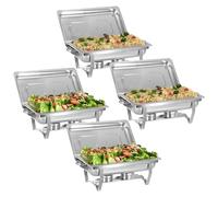 9L Chafing Dish Buffet Set, Full Size, 4 Packs