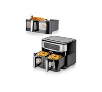 9L Digital Double Basket Air Fryer with Optional 10L Dual Zone Basket,Dual Zone Air Fryer with Visual Window