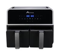 9L Double Basket Digital Air Fryer 1500W - Smart Air Fryer with Timer Alivio Black One Size