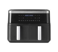 Emperial 9L Dual Air Fryer, Uses No Oil, Air Fry, Roast, Bake, Reheat, Dehydrate, 2 Drawers, Sync Cook & Finish, Cooks 6-8 Portions,11 Pre-Set Cooking Programs, Non-Stick, Dishwasher Safe Baskets
