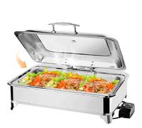 9L Electric Chafing Dish Buffet Heater, Chafing Dish Buffet Set, Large Capacity Chafer, Large Capacity Food Warming Pot | Stainless Steel, Pot Thickened Combination Structure | Easy To Clean, 2-Grid