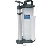 9L Oil & Fluid Extractor - Manual Vacuum Pump - 2 Suction Probes & Extension