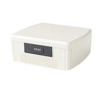 9L Medicine Box with Lock Waterproof Plastic Medicine Suitable for Kitchen and Office That only Authorized Users Have Access (White)