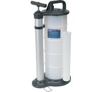 9L Oil & Fluid Extractor - Manual Vacuum Pump - 2 Suction Probes & Extension
