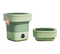 9L Portable Washing Machine, 2-in-1 Foldable Mini Washing Machine, 3-speed timer & Touchscreen One-Button Operation, for Dormitories,Apartments,Homes & Camping green