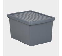 9L Upcycled Bam Box and Lid, Grey One Size