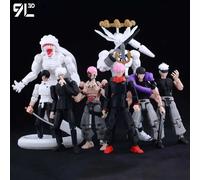 9L3D Printed Anime Jujutsu Kaisen Sukuna Yuji Yuta Satoru Gojo Lucky Dummy 13 Movable Shapeshift Action Figures Mannequin Toys MakiZenin