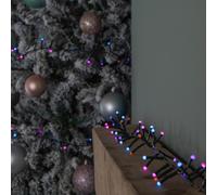 9m 360 LED Battery Operated Christmas BerryBrights String Lights in Rainbow