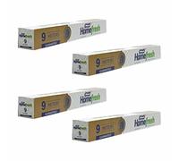 9M Aluminium Foil Paper 10.5 Micron 29.5cm x 9m Tin Foil Recyclable Aluminium Sandwich Sheet Wrapping Paper Foil Wrap Food Service Catering Grilling Baking Roasting Home Restaurant - Pack of 4 Rolls