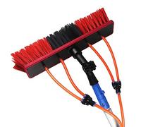 9M Extendable Window Cleaning Pole with Water Supply - Professal Solar Panel & Window Cleaning Kit with Rubber Brush Accessory