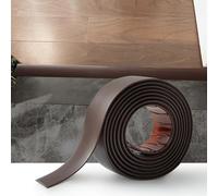 9M Laminate Flooring Threshold Transition Strip,PVC Door Bars for Doorways,Self Adhesive Vinyl Floor Edge Trim,Tile to Laminate Beading,Floor Joining Strip Gap Covering(5cm,Dark Brown)