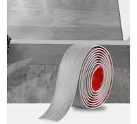 9M PVC Floor Transition Strip Laminate Floor Cover Strips Self Adhesive PVC Floor Door Divider Strip Flat Laminate Profile Flooring Edge Trim Joining Strip Door Bar(5cm,White Grey Wood Grain)