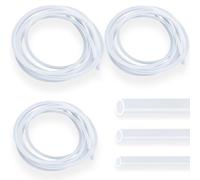 9M Silicone Hose Tube, Clear Cuttable Vinyl Tubing Food Grade, Clear Flexible Oil Hose, Water Air Pipe Hose, Water Air Hose Pipe Transparent for Pump Transfer for Home Repair Aquarium(3 Size)