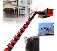 9m Telescopic Water Brush Kit - High Reach Solar Panel Cleaner & Gutter Brush, Ideal for Hard-to-Reach Areas & Solar PV Maintenance, Perfect for Efficient Cleaning