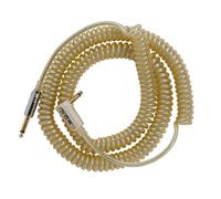 9m Vintage Coiled Cable with Mesh Carry Bag - Silver