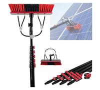 9m Water Fed Window Cleaning Pole Kit with Brush, Perfect for Solar Panel & Photovoltaic Cleaning, Durable Roof Cleaner Equipment for Efficient Outdoor Cleaning