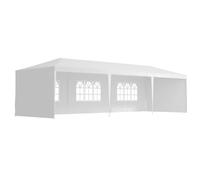 Outsunny 9 x 3 m Party Tent Gazebo Marquee Outdoor Patio Canopy Shelter with Windows and Side Panels Black