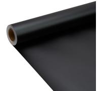 9m x 43cm Black Matte Wrapping Paper Roll, Solid Color Pearly lustre Paper for Birthday, Christmas, Baby Shower, Festival Gift Decoration