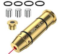 9mm/45ACP/40s&w/38SPL Cartouche D'entraînement Laser pour Systèmes D'entraînement au Tir à Sec Cartouches D'entraînement en Laiton de Qualité Supérieure H59 avec Pack de 6 Piles (38SPL)