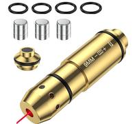 9mm/45ACP/40s&w/38SPL Cartouche D'entraînement Laser pour Systèmes D'entraînement au Tir à Sec Cartouches D'entraînement en Laiton de Qualité Supérieure H59 avec Pack de 6 Piles (9mm)