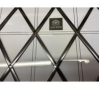 9mm Antique Dark Silver Self-Adhesive Window Lead Strip - 7.5 Metres Long, With Free Large Template, Application Tool and Instructions