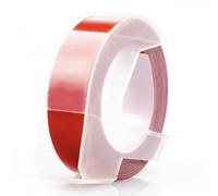 9mm Compatible 3D Label Tape Black Embossing Tape, Embossing Lable Maker Refill Compatible with Dymo Omega Junior Label Maker Tape Pink, Yellow Red Lake Green Dark Blue