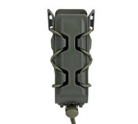 9mm Elastic Cord Adjustable All-Terrain Small Utility Pouch, Nylon Tactical Storage Bag MOLLE Compatible (5.4×11cm, 0.052kg)(RG)