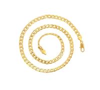 9mm Gold Filled Cuban Chain Timeless Modern Design 24 inches For Men and Women