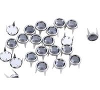 9mm Gray Black Diamond CH06 Bedazzler Refills Rhinestones Preset Gemagic Studs Nailheads in Rims For Garment Embelishments Leatherwork DIY Crafts Decorate Shoes, Belts, Tee Size 40 - 50 Pieces