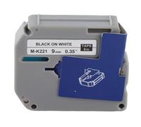 9mm Label Tape PET Accessories M-K221 Fit for Brother Label Printer PT-65/70/80