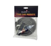 9mm Replacement Black Stove Rope Kit for Stove Door Seal with 50ml Glue & Tape - Heat Resistant - Various Sizes and varius softnes