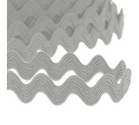 9mm RIC Rac Ribbon Sewing Braid RIC RAK Trimming Polyester Wave Trim Ribbon Fringe for Dressmaking Clothes Design Haberdashery Gift Wrapping Crafts Fringe Trim (Off White - 9mm - 3 Meters)