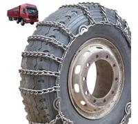 9mm Set of 2 Heavy Duty Snow Chains for Suvs and Cars Skid Traction Chains High Strength Manganese Emergency Use for Tire Reliable in 2pcs 10R22.5