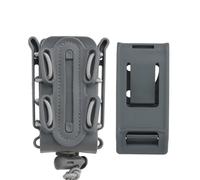 9mm Soft Shell Quick-Draw Pouch, MOLLE Compatible With 2 Removable Clips, Nylon 6x9.5cm Lightweight (0.061kg)(WG)
